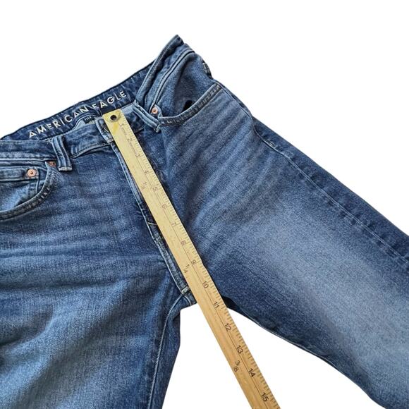 American Eagle Relaxed Straight Jeans Mens 29x34 (30x32) Blue Flex Stretch Denim - Picture 7 of 11